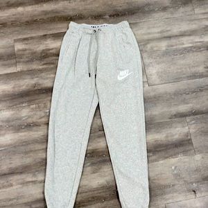 nike sweatpants light gray